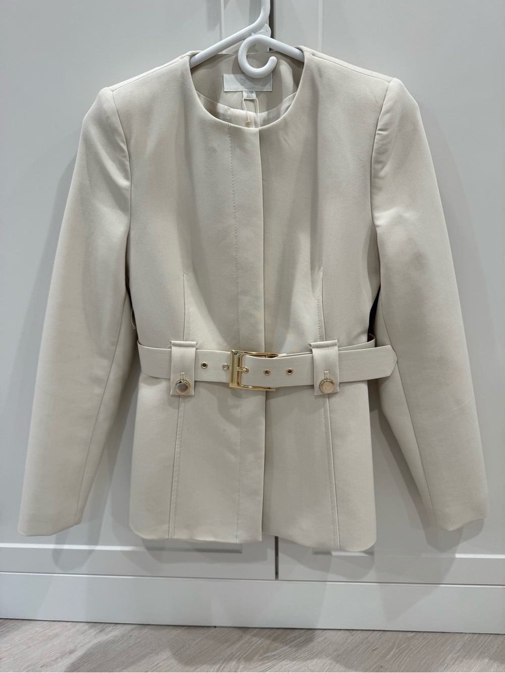 Belted blazer